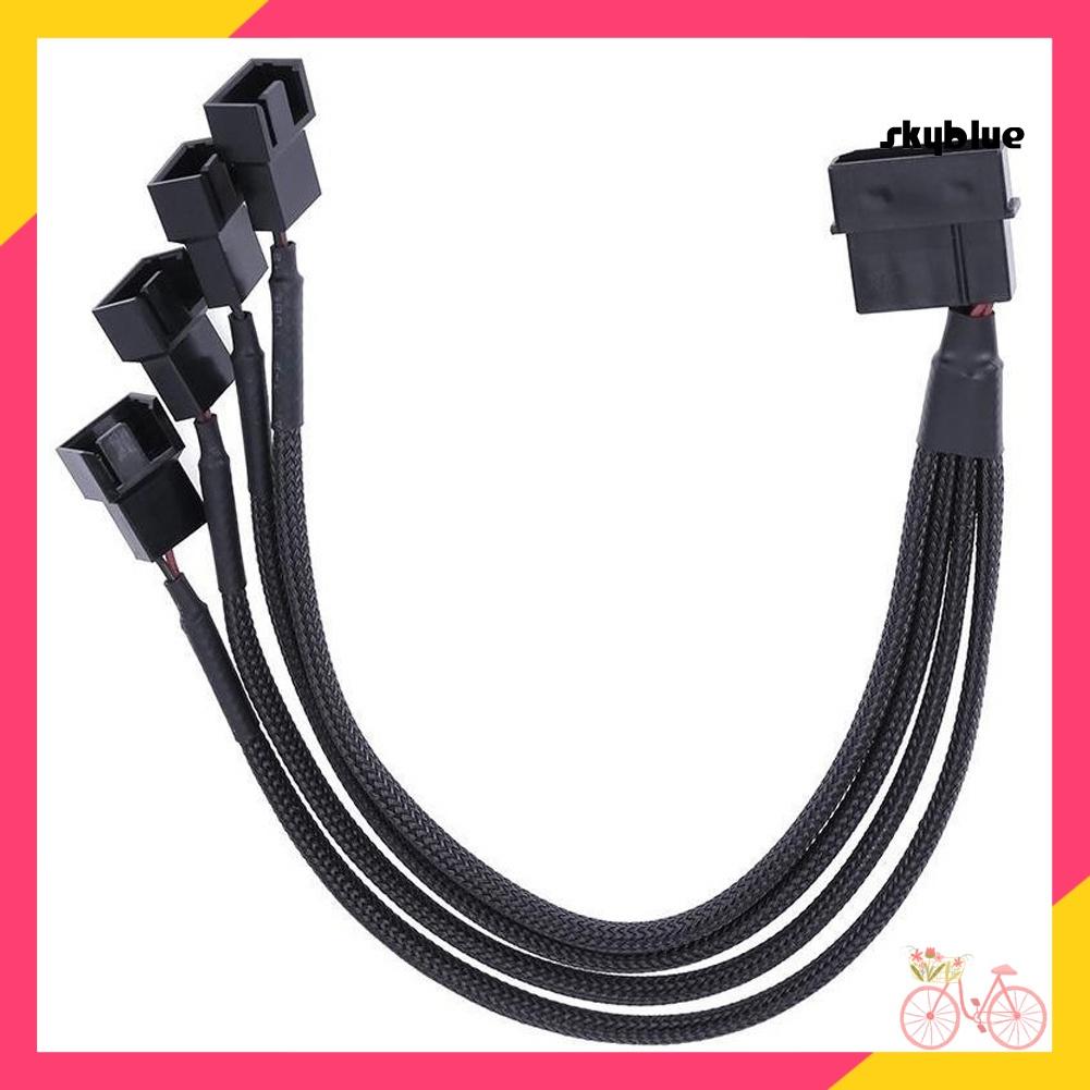 Cáp chuyển đổi từ 1 sang 4 cổng IDE 4Pin cho quạt tản nhiệt máy tính