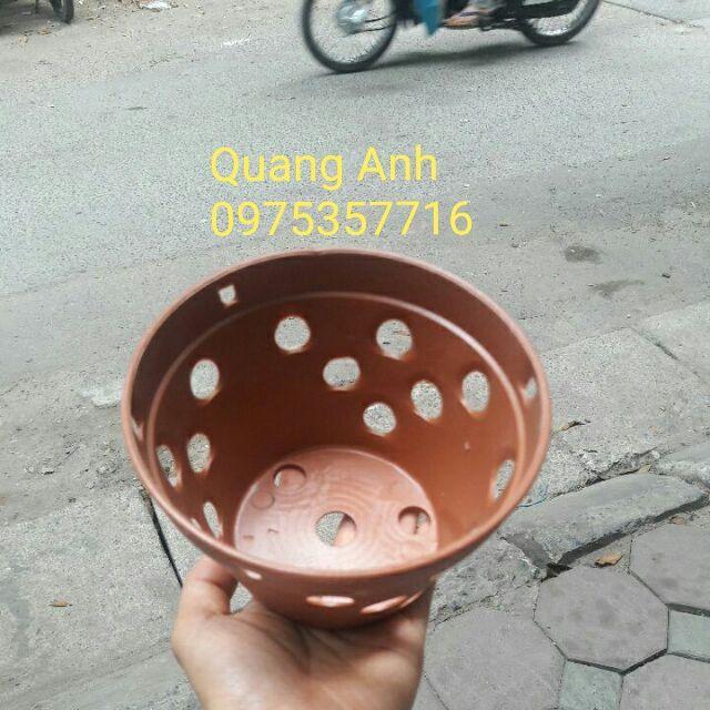 20 CHẬU NHỰA TRỒNG LAN GIẢ GỐM ĐẤT NUNG