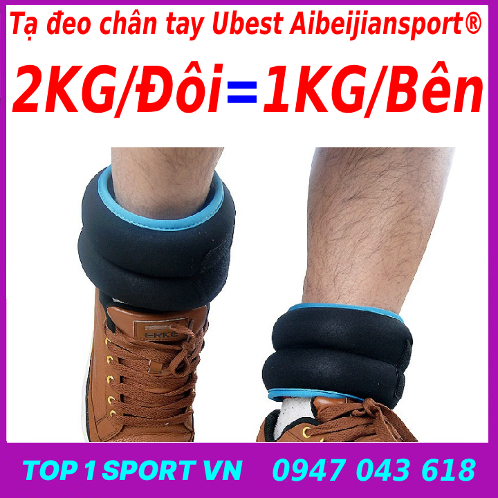 Tạ đeo chân tay chạy bộ thể thao tập gym , tập thể hình chuyên nghiệp ( 1 đôi 1kg/chiếc )