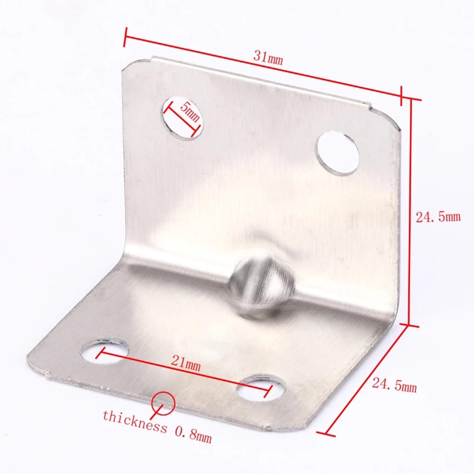 10x Corner  Furniture Hardware Connection 90 Degree Brackets for Table