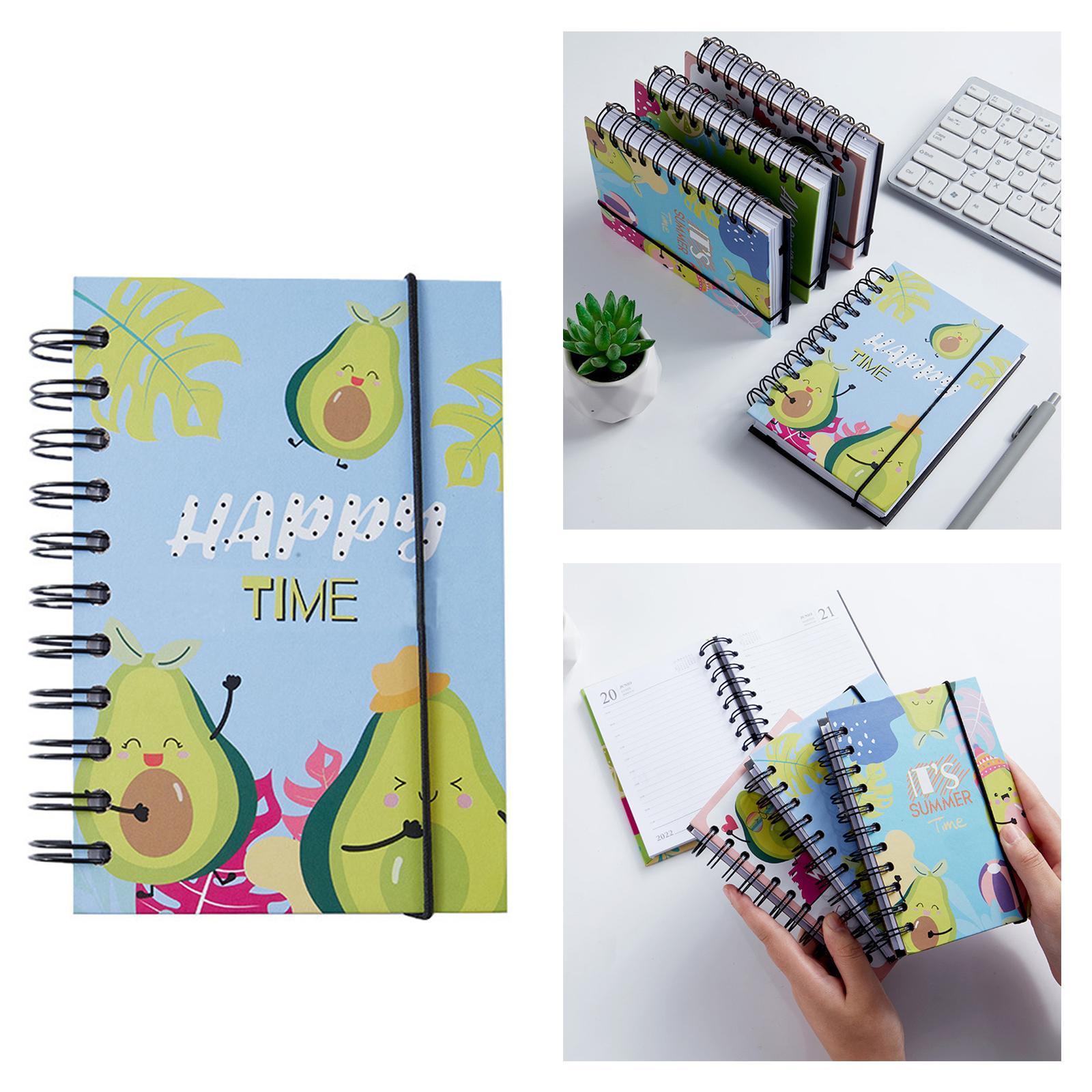 Spiral Bound Notebook, Colorful Spiral Bound Ruled Notebook, for School Supplies Office