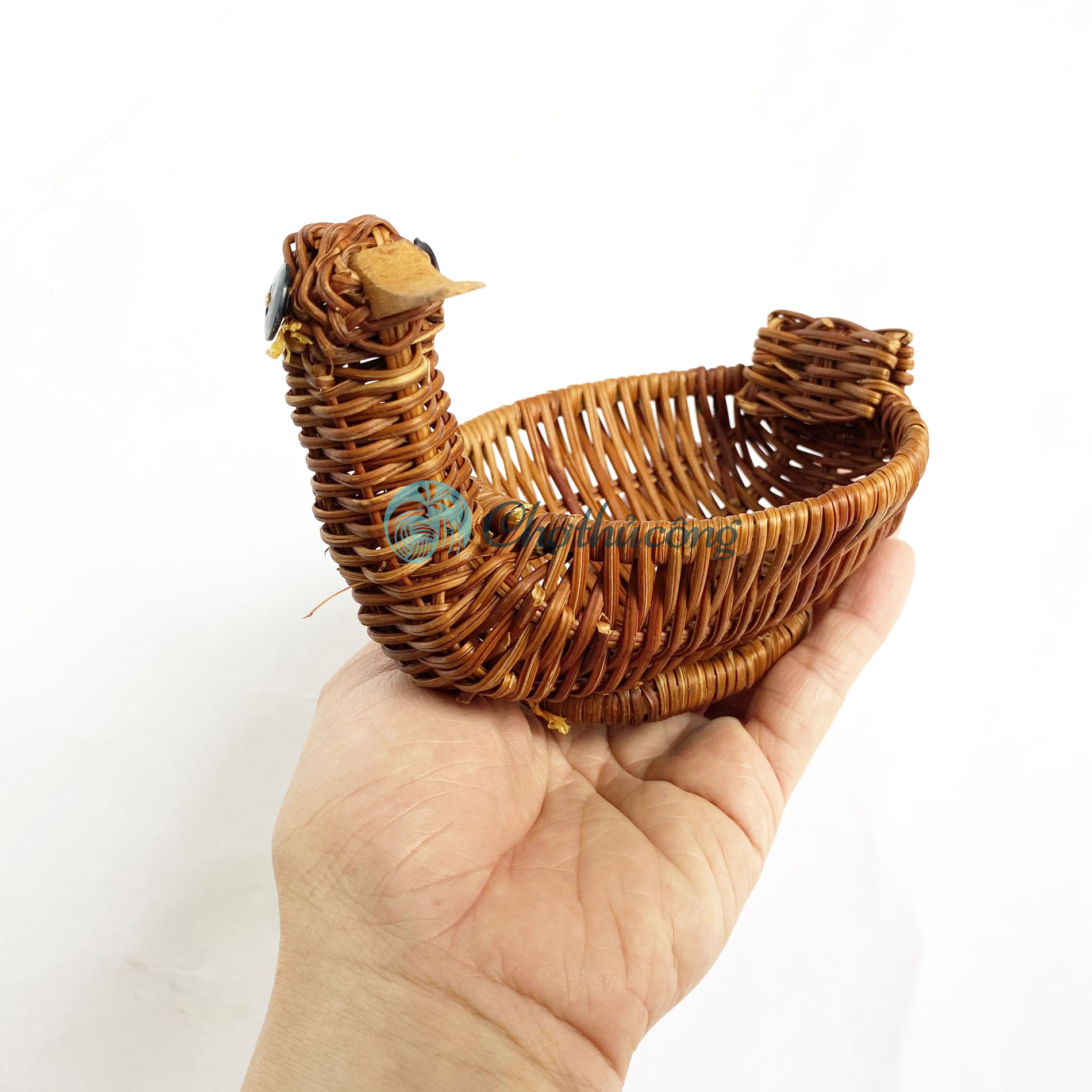 Giỏ mây tre đan, rổ mây tự nhiên đựng trái cây trang trí - Lọ hoa, bình hoa decor bằng guột