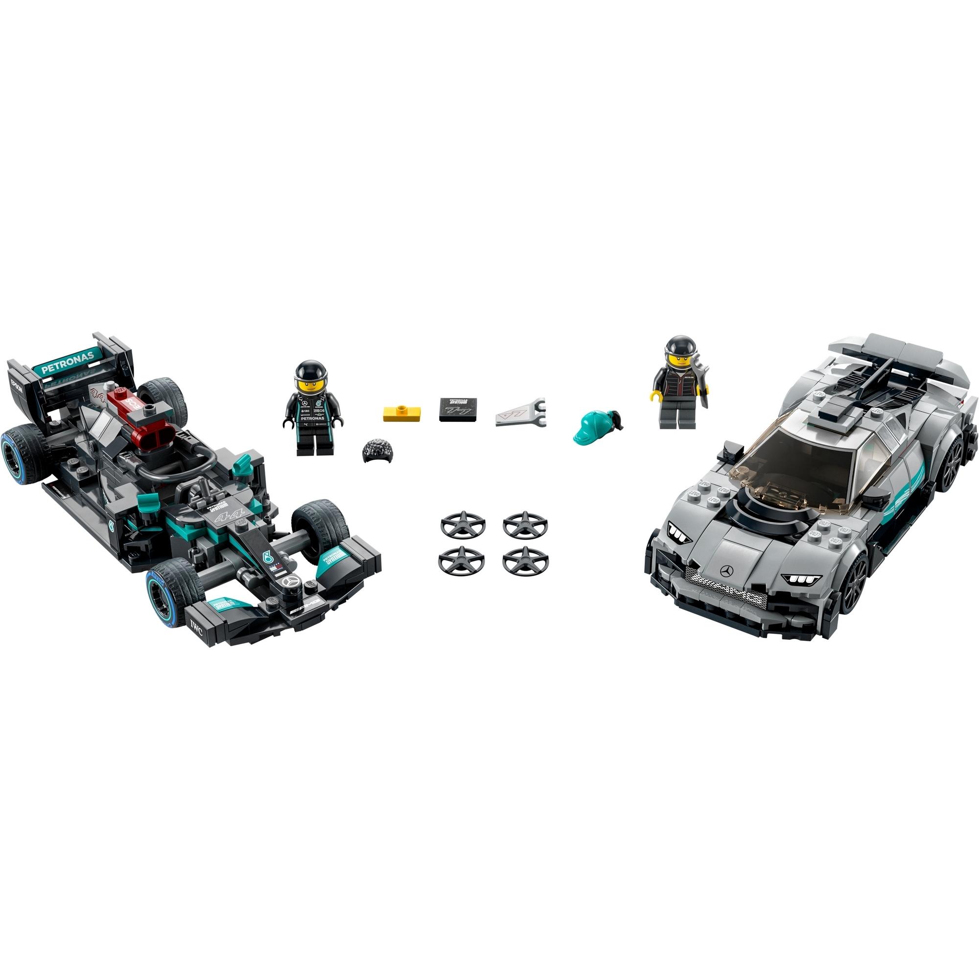 LEGO Speed Champions 76909 Siêu Xe Mercedes-AMG F1 W12 E Performance & Mercedes-AMG Project One (564 chi tiết)