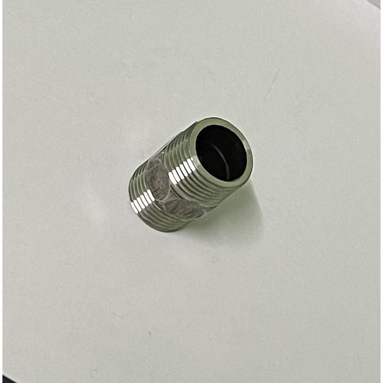 Kép nối 2 đầu ren inox Ø 21