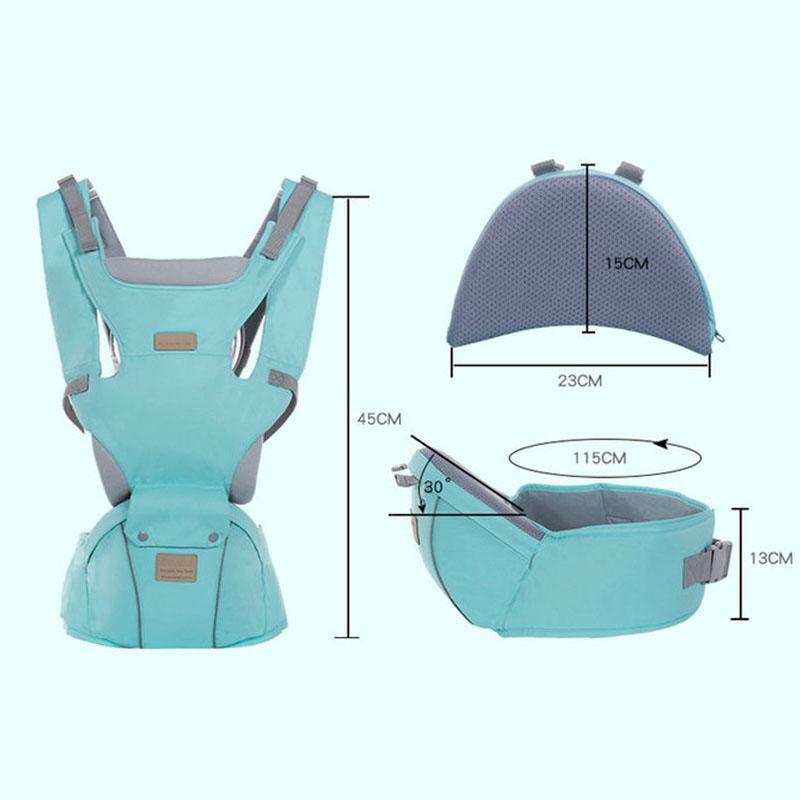 Công Thái Học Cho Bé Từ 0-36 Tháng Thoáng Khí Mặt Trước Mang Theo Công Thái Học Kangaroo Ba Lô Hipsit Bé Sling Có Vòng Eo Phân