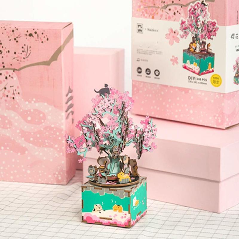 Mô hình Hộp nhạc Cherry Blossom Tree AM409 Music Box