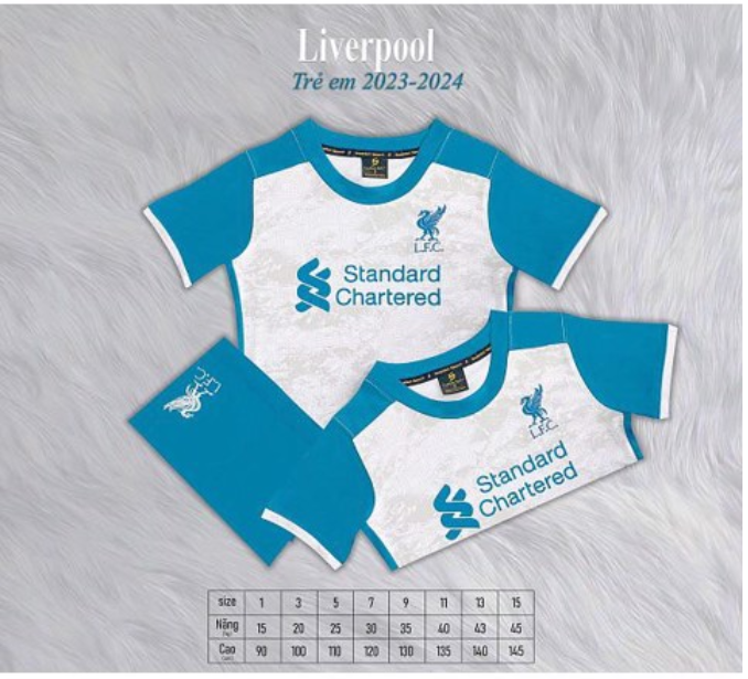 Quần áo bóng đá Trẻ Em Sao Việt Liverpool - Mẫu mới nhất