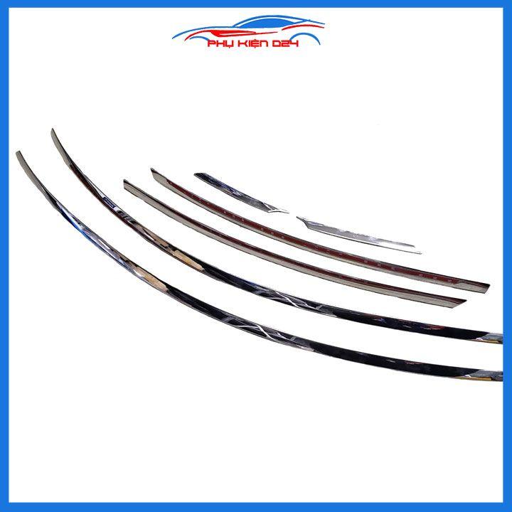 Bộ nẹp viền cong kính Inox Cho Mazda CX-30 CX30 2021-2022-2023