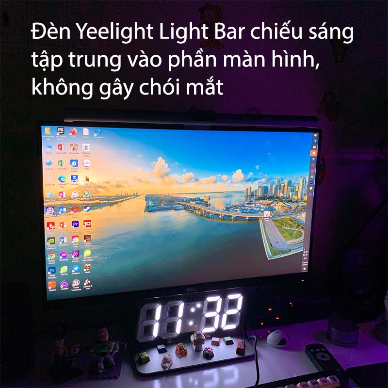 Hình ảnh Đèn treo màn hình Yeelight LED Screen Light Bar Pro Flagship Edition (Limited)- Dùng được màn hình monitor cong/phẳng - Hàng Chính Hãng