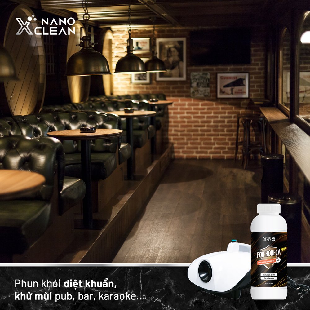 [HƯƠNG GỖ] Dung dịch tạo khói, phun khói Nano Xclean Horeca 1L/5L-Diệt Khuẩn, Khử Mùi Không Gian, Mùi Ẩm Mốc-Nano Bạc AHTC