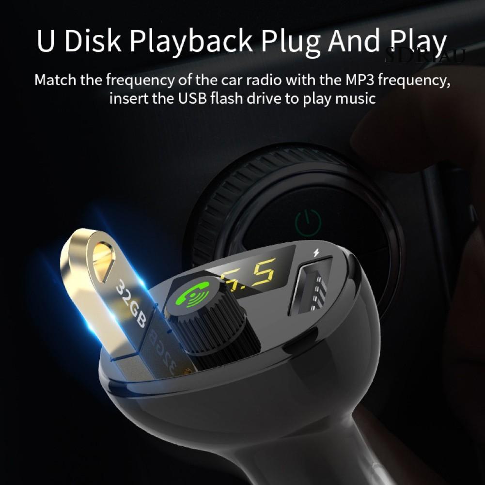 Củ Sạc Trên Ô Tô Qcdz Bt23 Bluetooth Không Dây