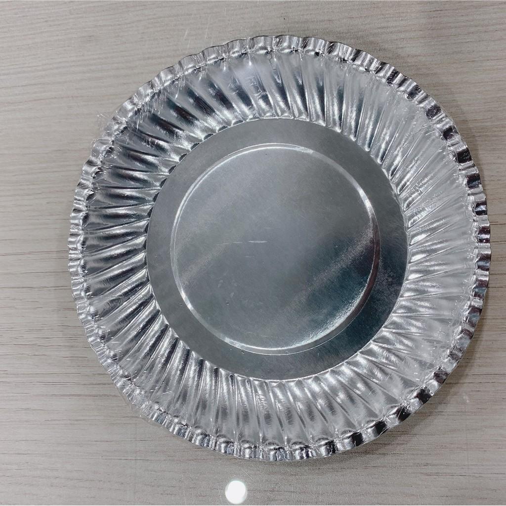 Combo 5 xấp dĩa giấy bạc PET đựng thực phẩm 16cm