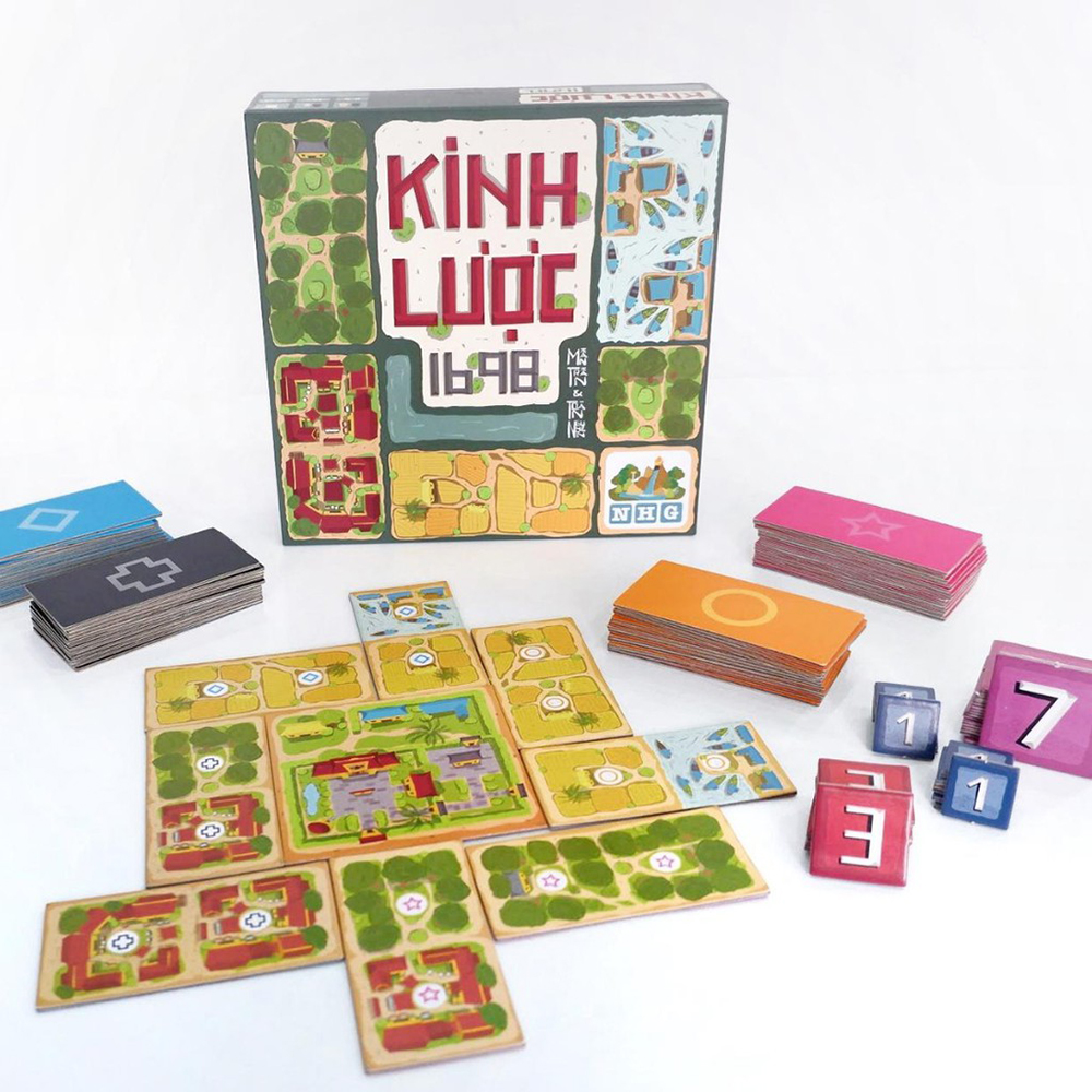 Board Game Kinh Lược 1698 Trò Chơi Chiến Thuật 2 - 4 Người Chơi Ngũ Hành Games