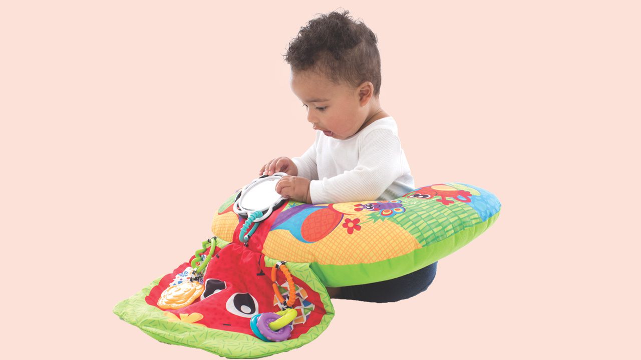 Gối Chữ U Kèm Đồ Chơi Voi Con Playgro, Cho Bé Sơ Sinh Đến 24 Tháng
