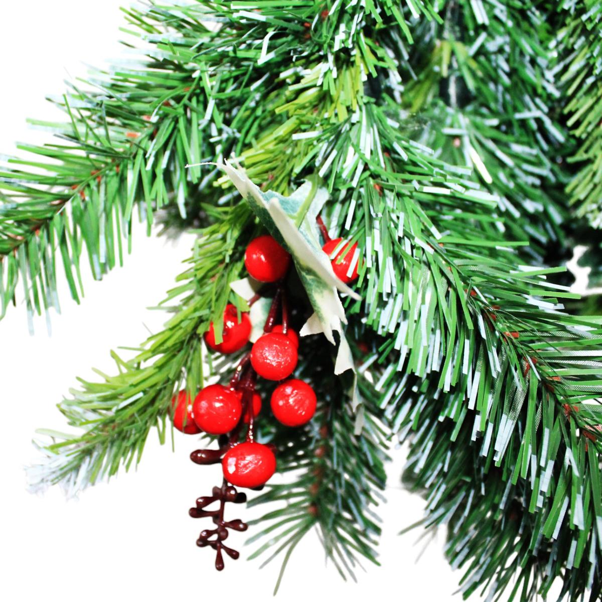 Cây Thông Noel 3 Loại Lá Gắn Trái Đỏ180 cm - Chaang Chiia LP-3LLQC-6R