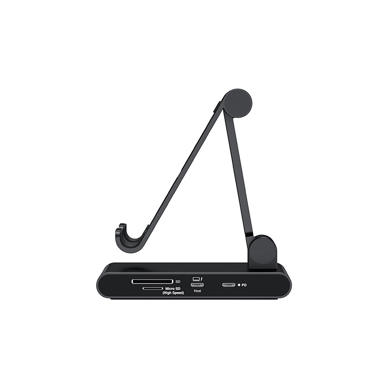 Bộ Chuyển Đổi Mazer Infinite Multimedia 8 in 1 Với Giá Đỡ Máy Tính Bảng Có Thể Gấp Gọn 8 Cổng Đa Năng Hàng Chính Hãng
