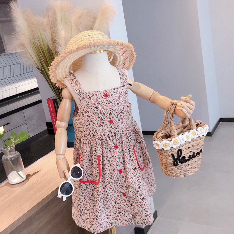 Váy đầm bé gái mùa hè hoa nhí