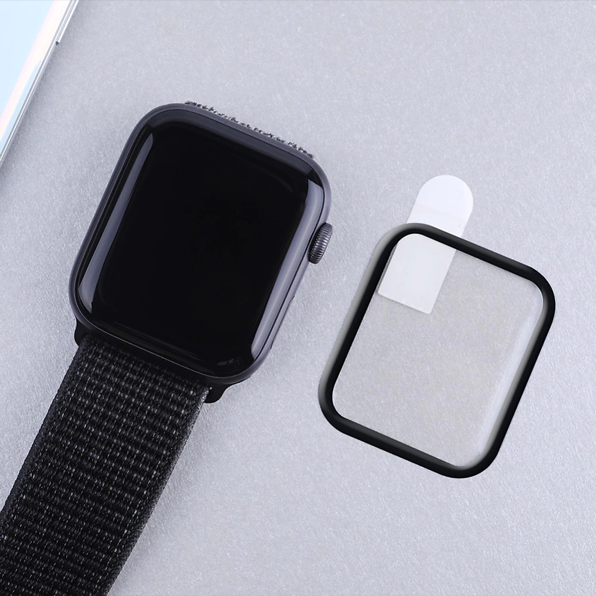 Miếng dán cường lực 3D Nillin AW+ Cho Apple Watch 40mm (Chống va đập, Độ nét Full HD, chống vân tay) - Hàng chính hãng