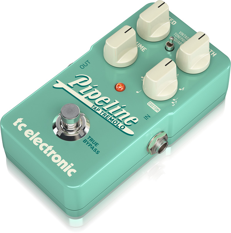 TC Electronic PIPELINE TAP TREMOLO Pedal with Tap Tempo-Hàng Chính Hãng