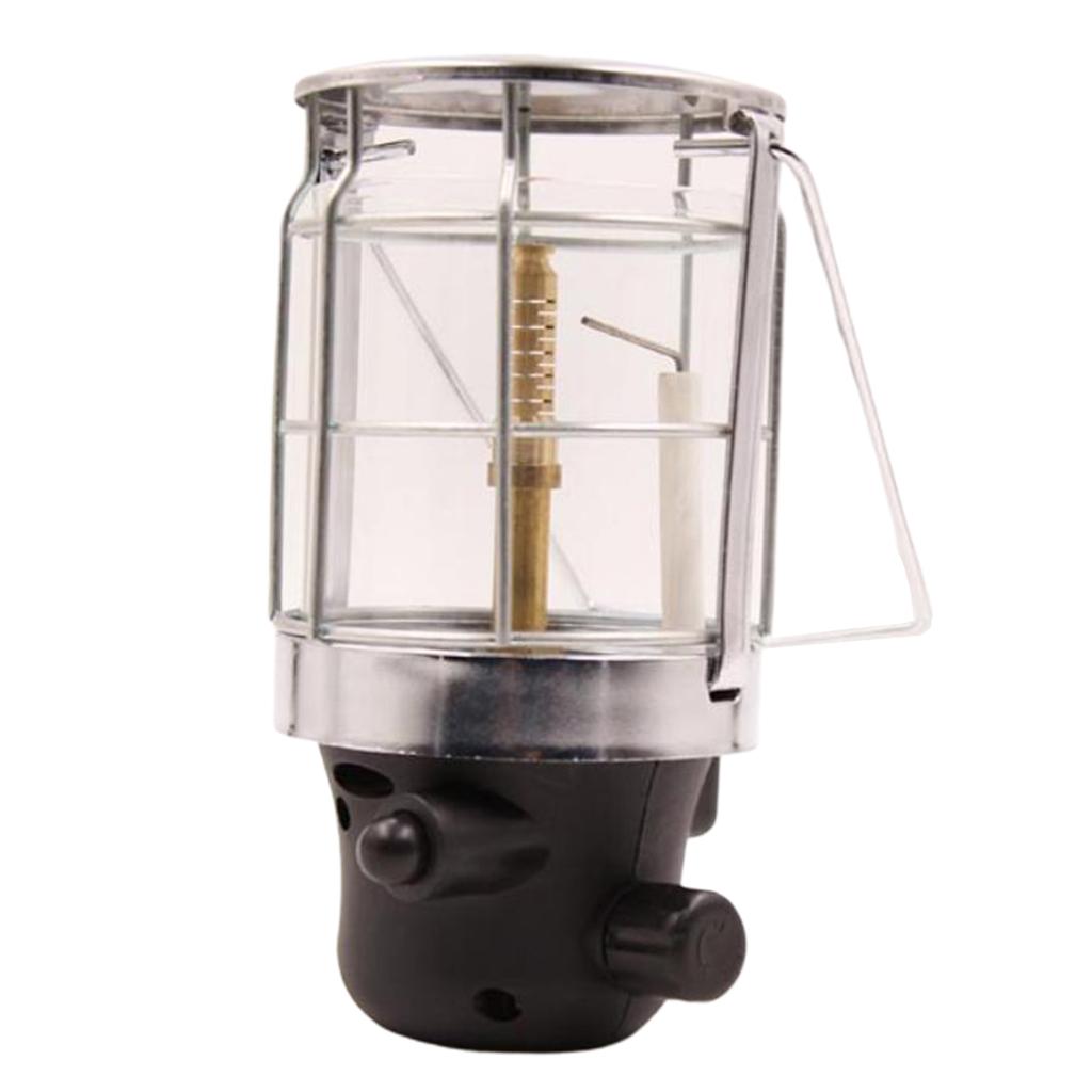 2pcs Camping Gas Lantern Outdoor Portable Double Mantle Butane Gas Lamp Light