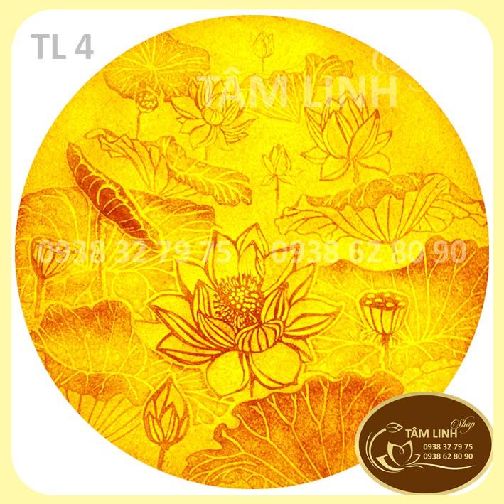 Đèn Thờ Hào Quang _ Mẫu Trúc Chỉ ( 22 cm - 25 cm - 30 cm