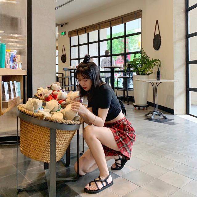 Giày sandals quai da thắt bính cute _ No.04