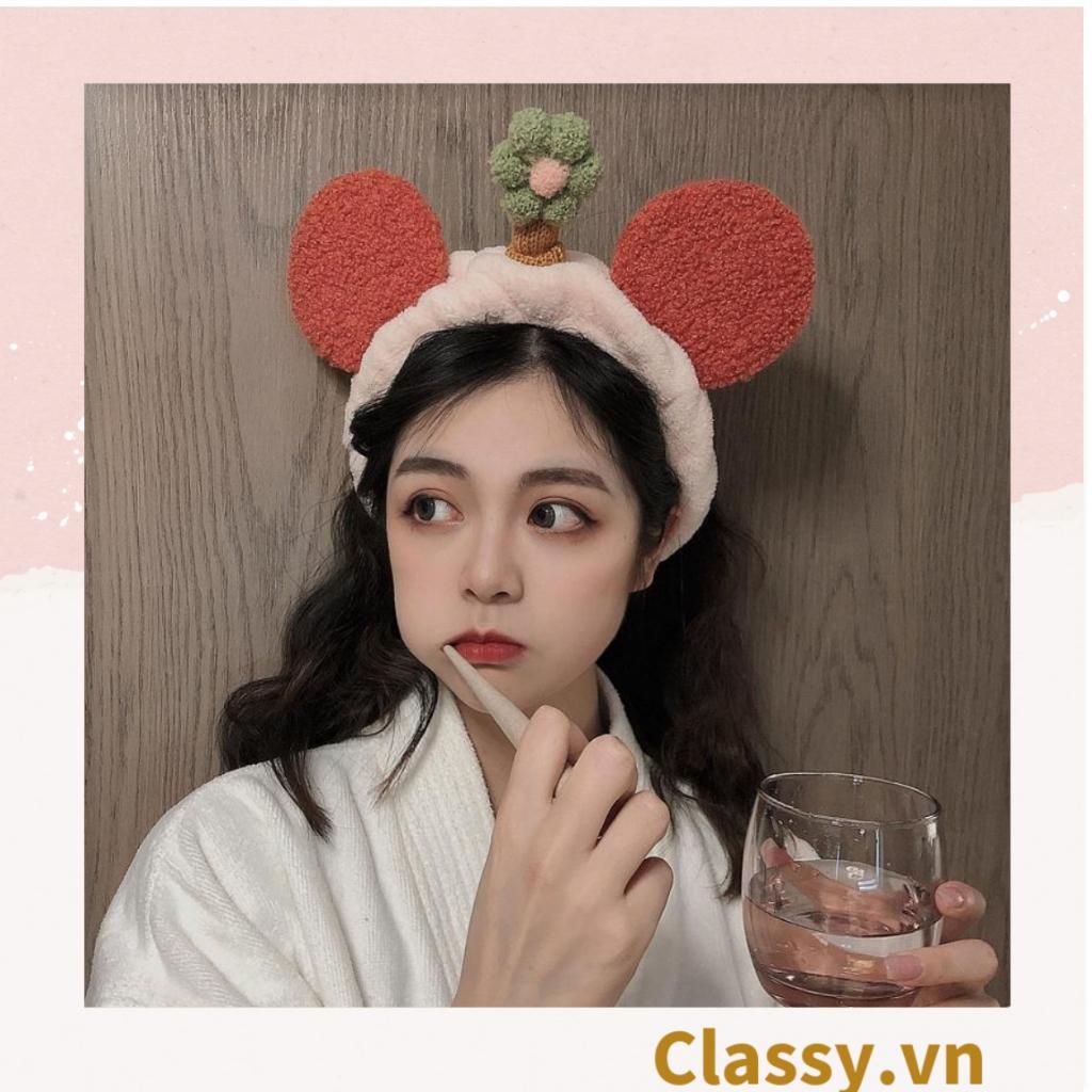 Băng Đô Rửa Mặt Và Băng Đô Cài Tóc Classy Hình tuần lộc, sừng hươu, cua cực cute PK746