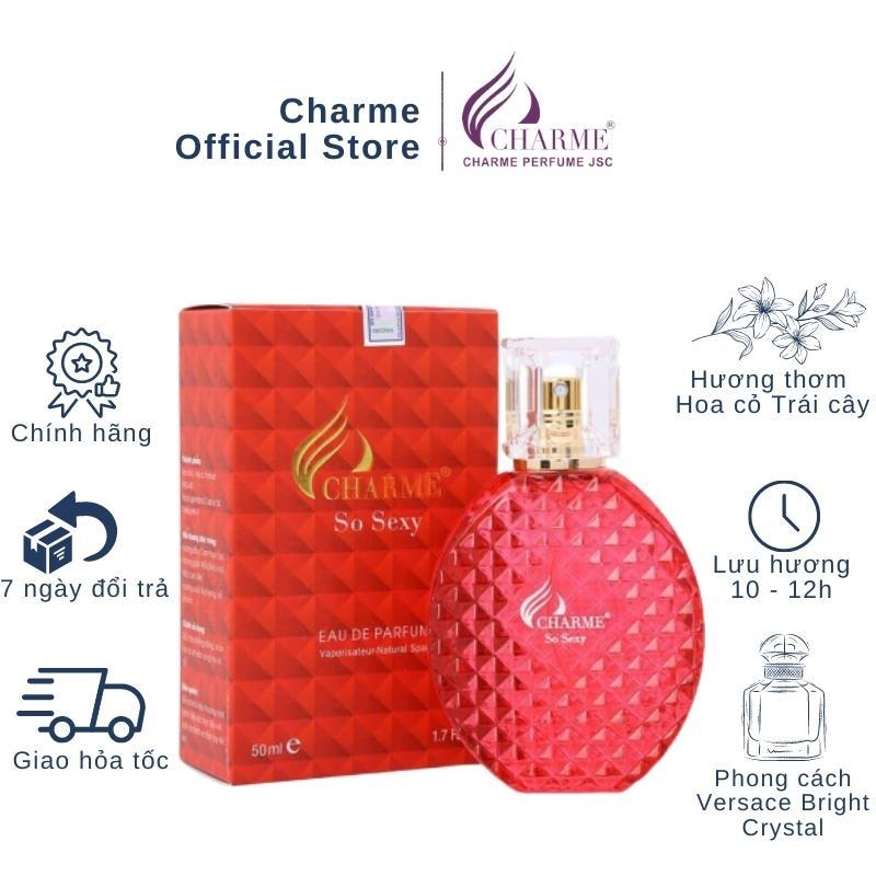 Nước Hoa Nữ CHARME SO SEXY 100ml/50ml Lưu Hương Lâu Phong Cách Quyến Rũ, Nổi Bật_Nước Hoa Chính Hãng