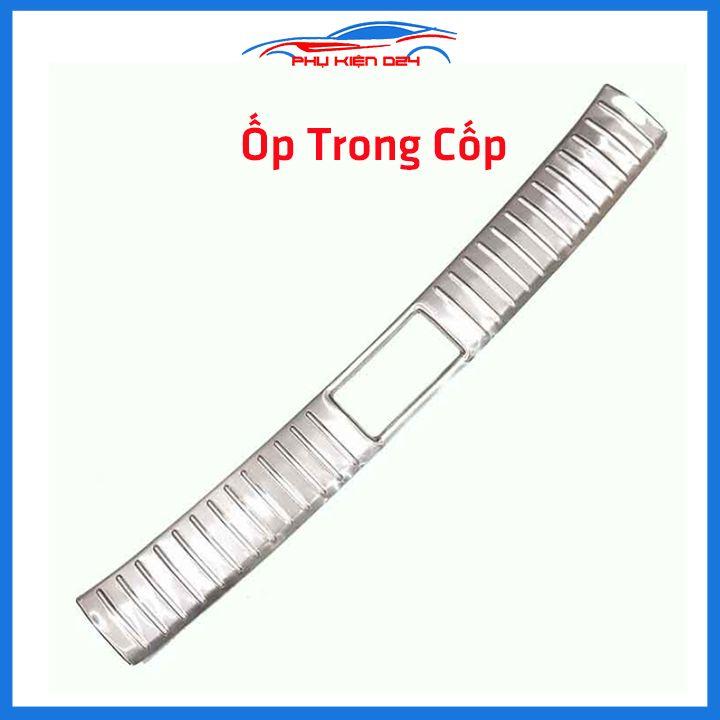 Ốp chống trầy cốp Kona 2018-2019-2020-20221-2022 inox sáng bóng bảo vệ xe chống va đập