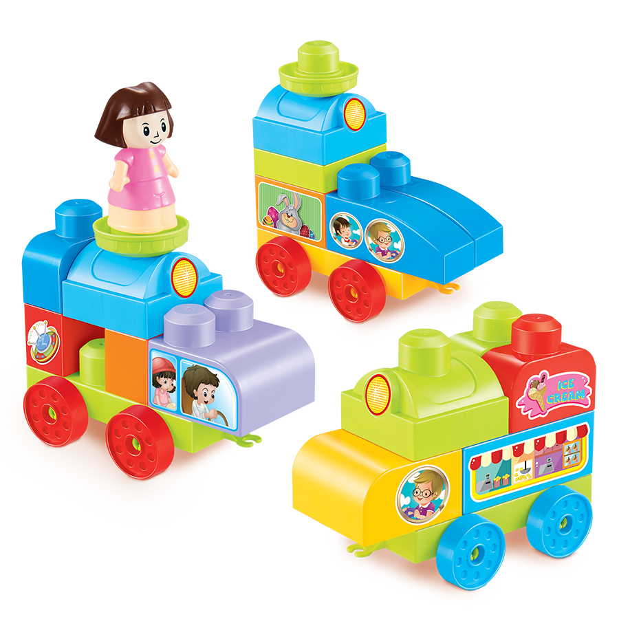 Đồ chơi lắp ráp Tinitoy First Block xe ô tô 313T-33A