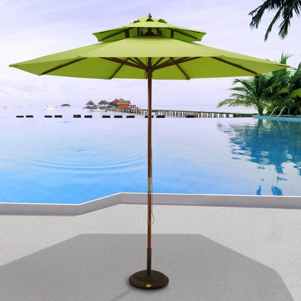 Dù gỗ 2 tầng nhiều màu