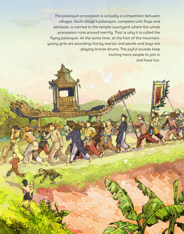 A HISTORY OF VIETNAM IN PICTURES - BORN OF DRAGONS AND FAIRIES (IN MÀU, BÌA MỀM)