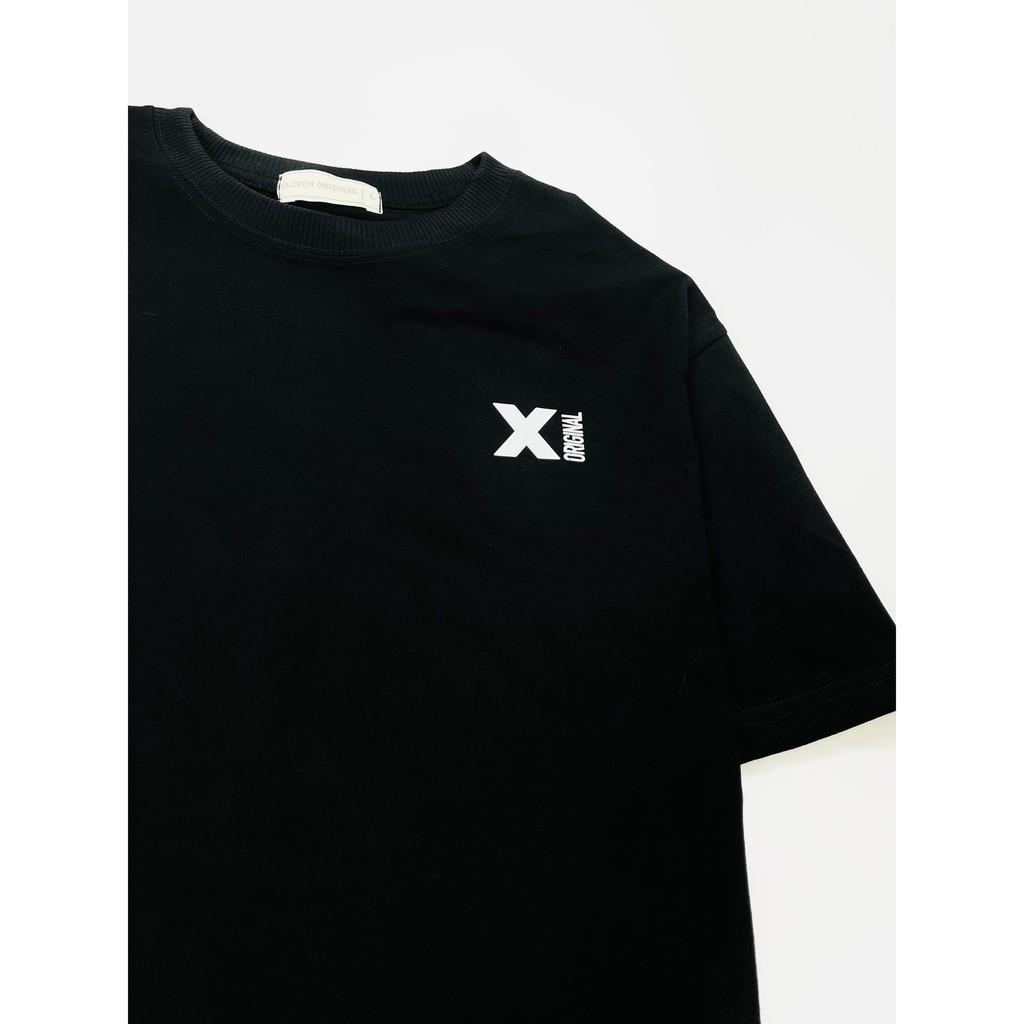 Áo thun Oversize in họa tiết FLB, Form Unisex Màu Đen
