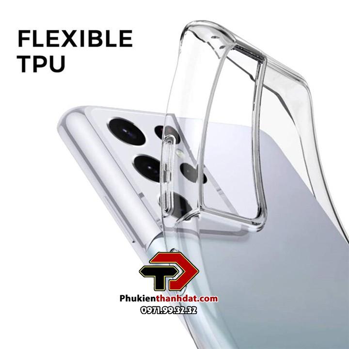 Ốp lưng silicone dẻo trong suốt dành cho SamSung S21 Ultra, SamSung S21, SamSung S21+