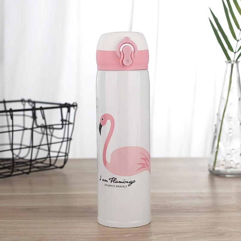 Bình giữ nhiệt hoạt hình cao cấp phong cách Hàn Quốc 500ml