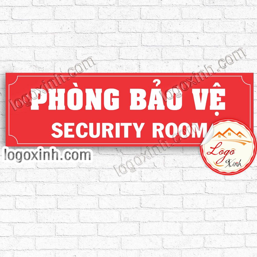 LOGO TEM STICKER BIẾN PHÒNG BẢO VỆ, SECURITY DÙNG CHO VĂN PHÒNG CÔNG TY, CƠ QUAN, NHÀ XƯỞNG...