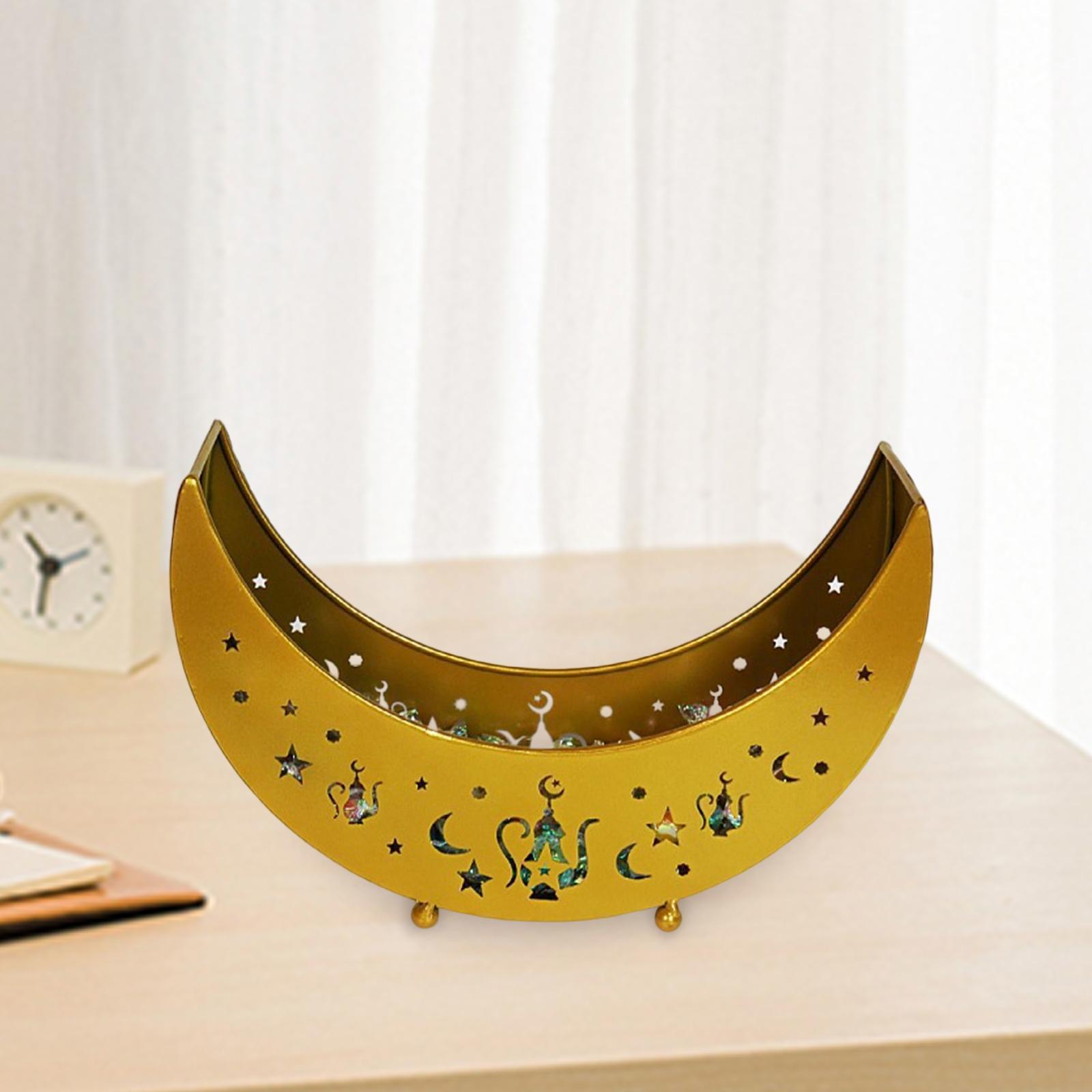 Eid Moon Shaped Trays Food Pastry Dessert Display Holder Wedding Decor