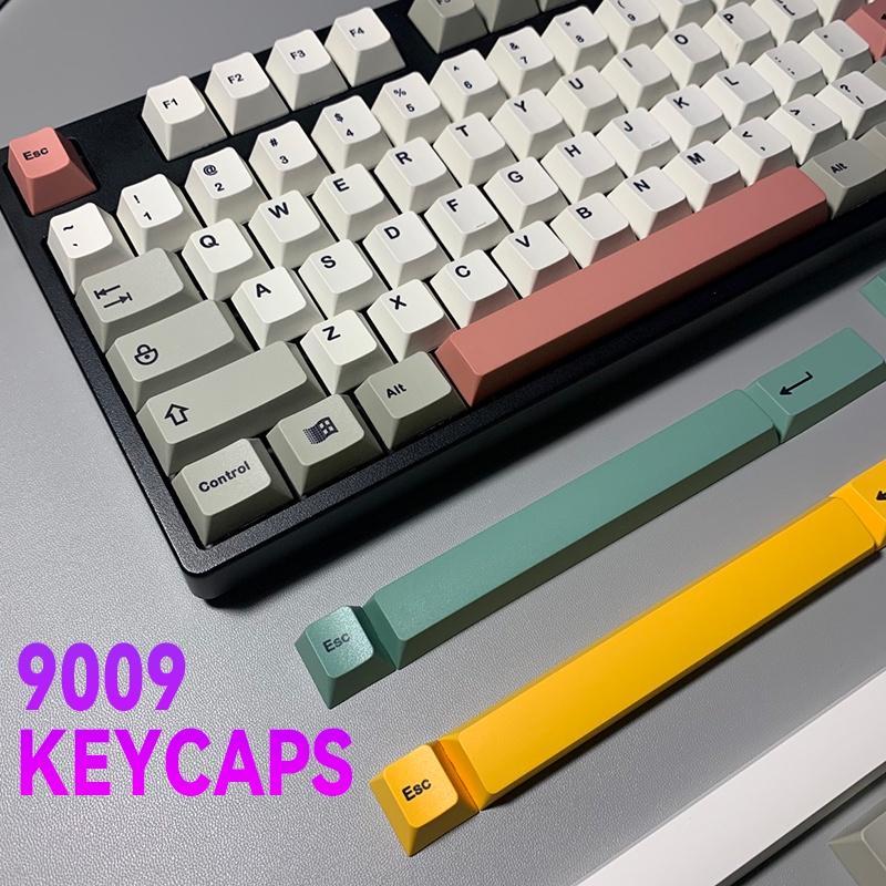 9009 Keycaps Vintage Style Cherry profile XDA Dye Sublimation PBT Keycap Fabric 61 68 71 84 87 980 104 108
