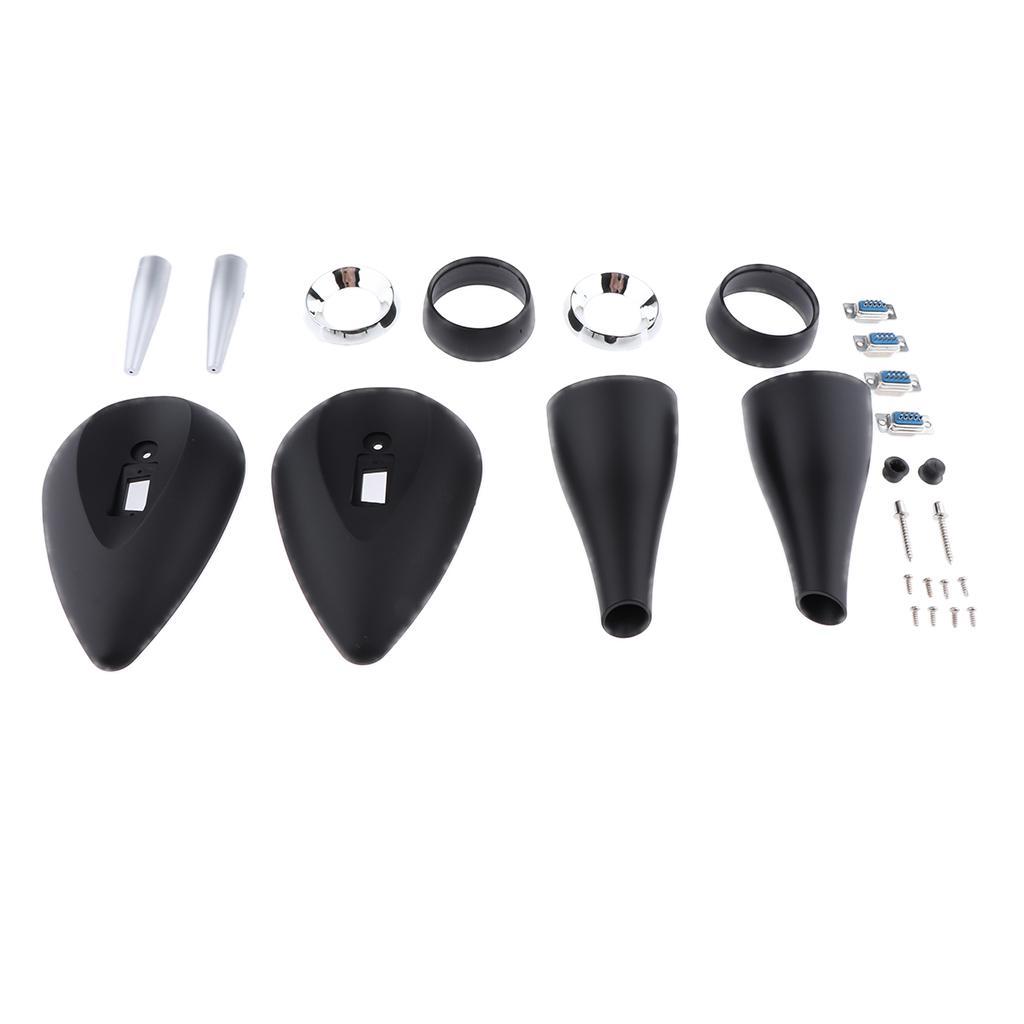 Premium Car Home Tweeter Speaker Enclosure Plastic Shell Cover Black