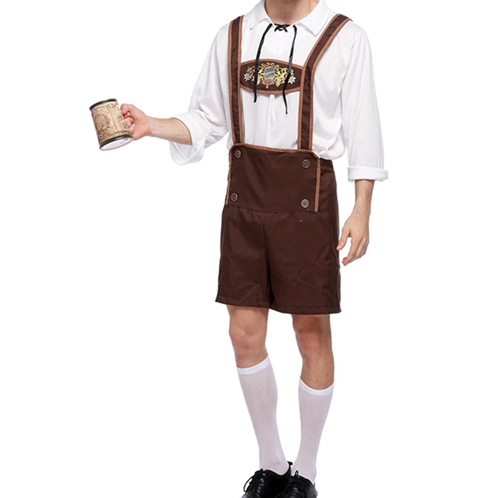 Male Costume Halloween Cosplay Beer Outfit Carnival Festival
