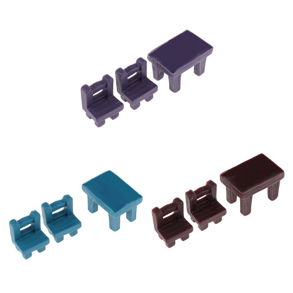 3 Pieces Dollhouse Miniature Set Accessories Dollhouse