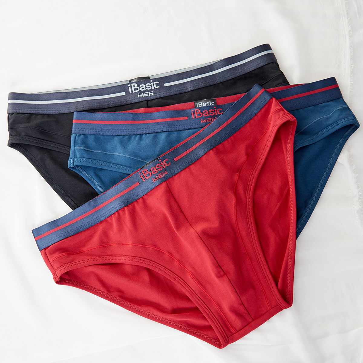 Combo 3 quần lót nam brief cotton USA iBasic PANM055