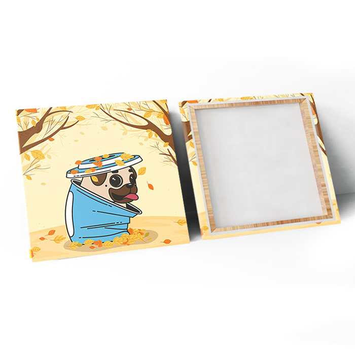 Tranh Canvas "4 Mùa Của Pug" - W131