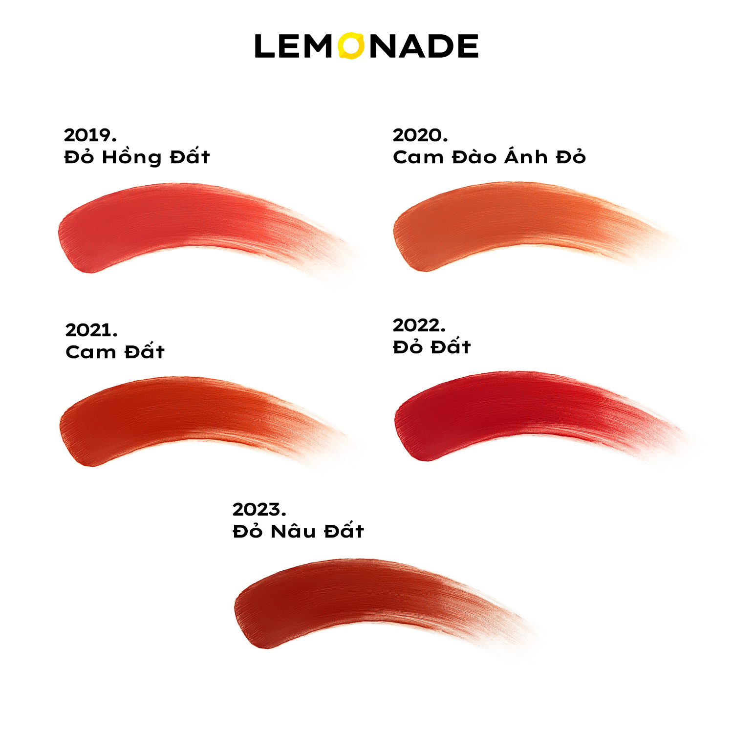 Combo 02 Son kem mịn lì thuần chay Lemonade Perfect Couple 5 Years 3.5gx2