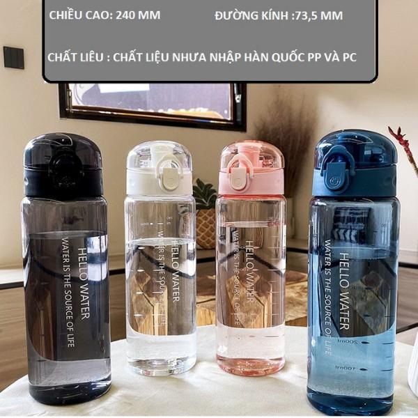 Bình nước thể thao cao cấp Hello Water 780ML