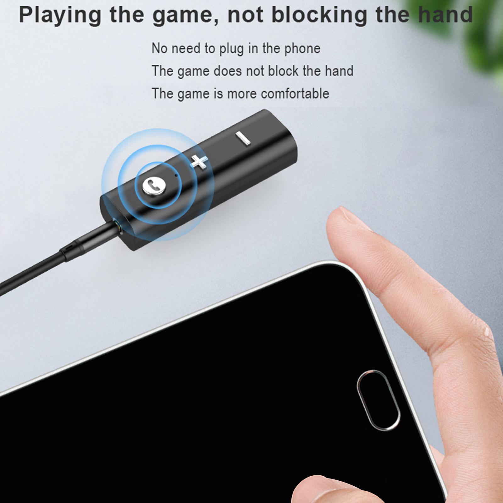 Lavalier Wireless Bluetooth Receiver 3.5mm AUX Audio Stereo Adapter Long , Listing Music: 4-5h