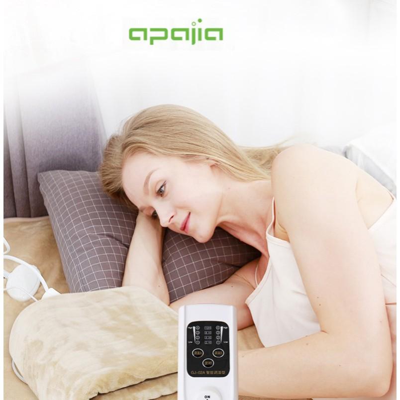 Chăn sưởi điện Apajia 2 vùng nóng độc lập 2m x 1m8