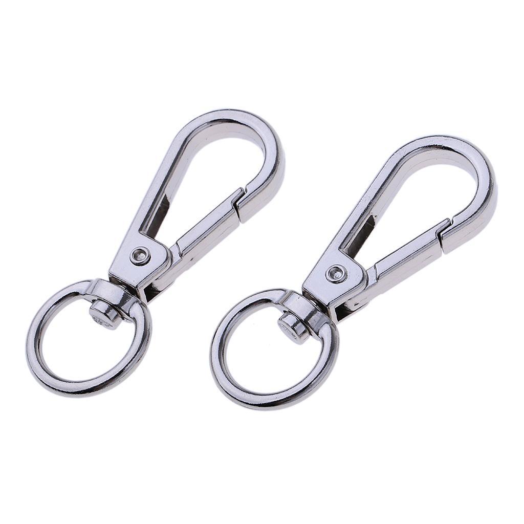 10pcs Swivel Clasps Lanyard Snap Hook Lobster Claw Clasp and Keychain Rings 14mm