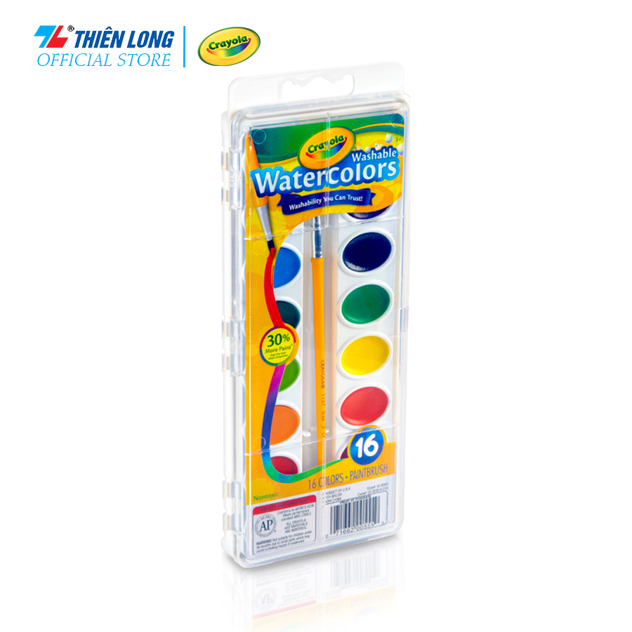 Bộ 16 màu nước - có thể rửa được Crayola Washable Water Color