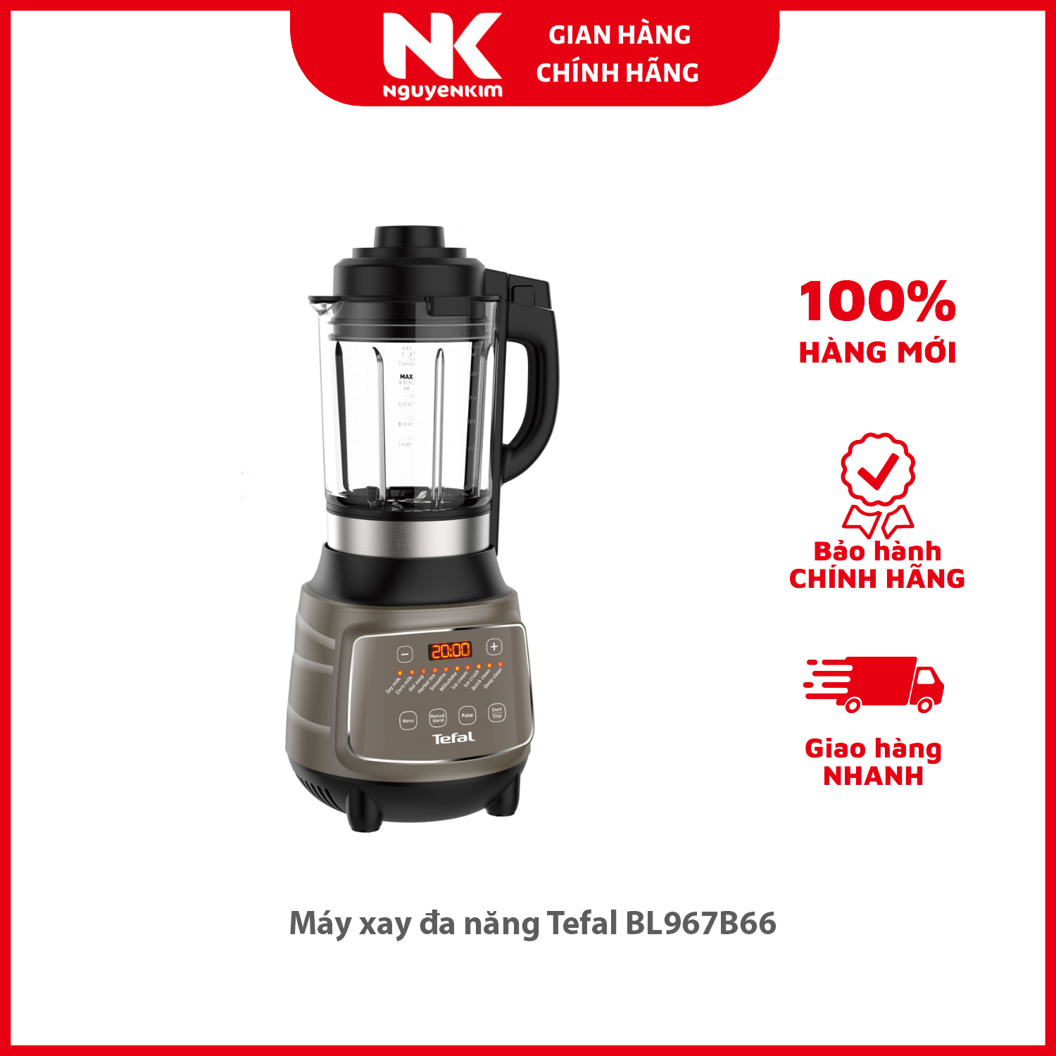 Máy xay đa năng Tefal BL967B66 - Hàng chính hãng